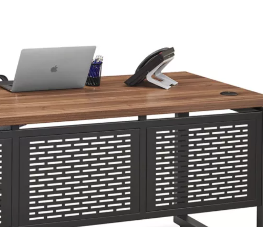 Premium Walnut Gaming Desk - 72 x 30" | Durable Design for Ad Agencies and Design Studios