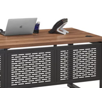 Premium Walnut Gaming Desk - 72 x 30" | Durable Design for Ad Agencies and Design Studios