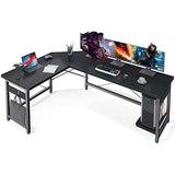 66" L-Shaped Gaming Desk, Corner Computer Table