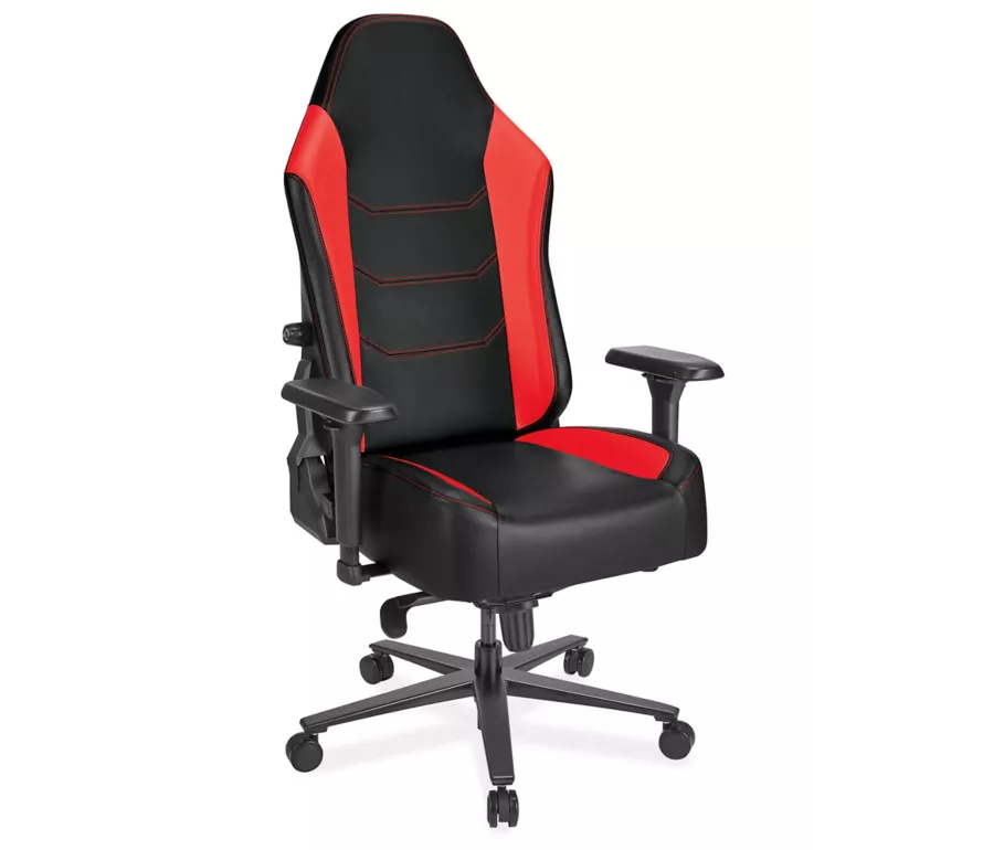 Royal Crimson Throne: The Ultimate Leather Gaming Chair Experience